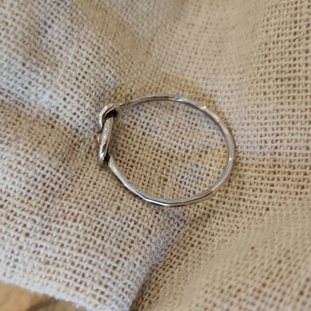 Silver Gold ring - Picture 4 of 5